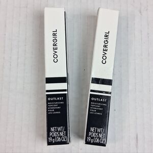 Covergirl Outlast Moisturizing Topcoat Lipstick. Lot Of 2